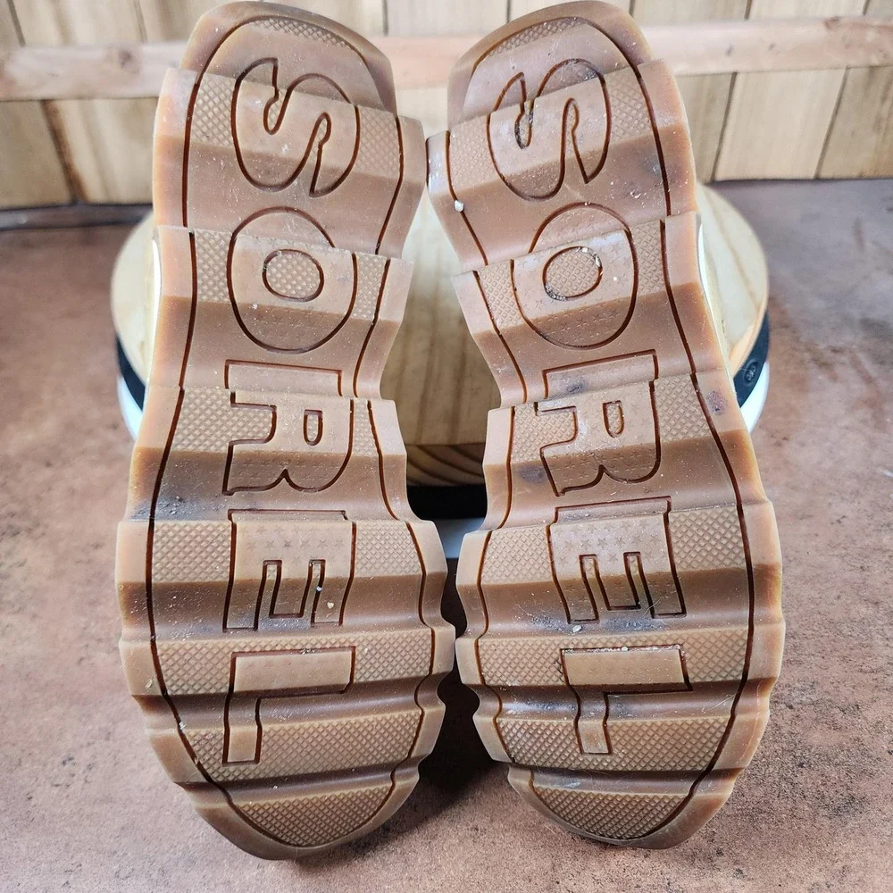 Sorel Kinetic Caribou Boots Womens 8.5 Brown Leather Waterproof‎ Winter Snow